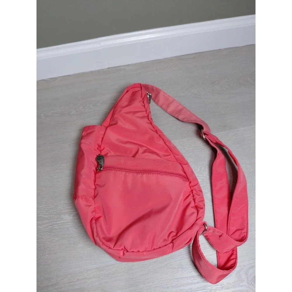 Ameribag Pink Coral Color Handbag Purse Back Pack.